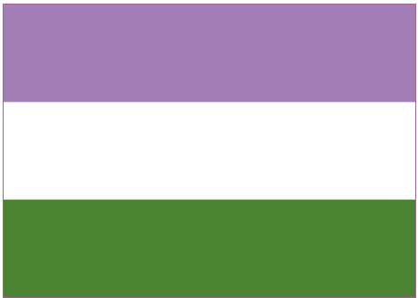 Genderqueer nonbinäre Flagge