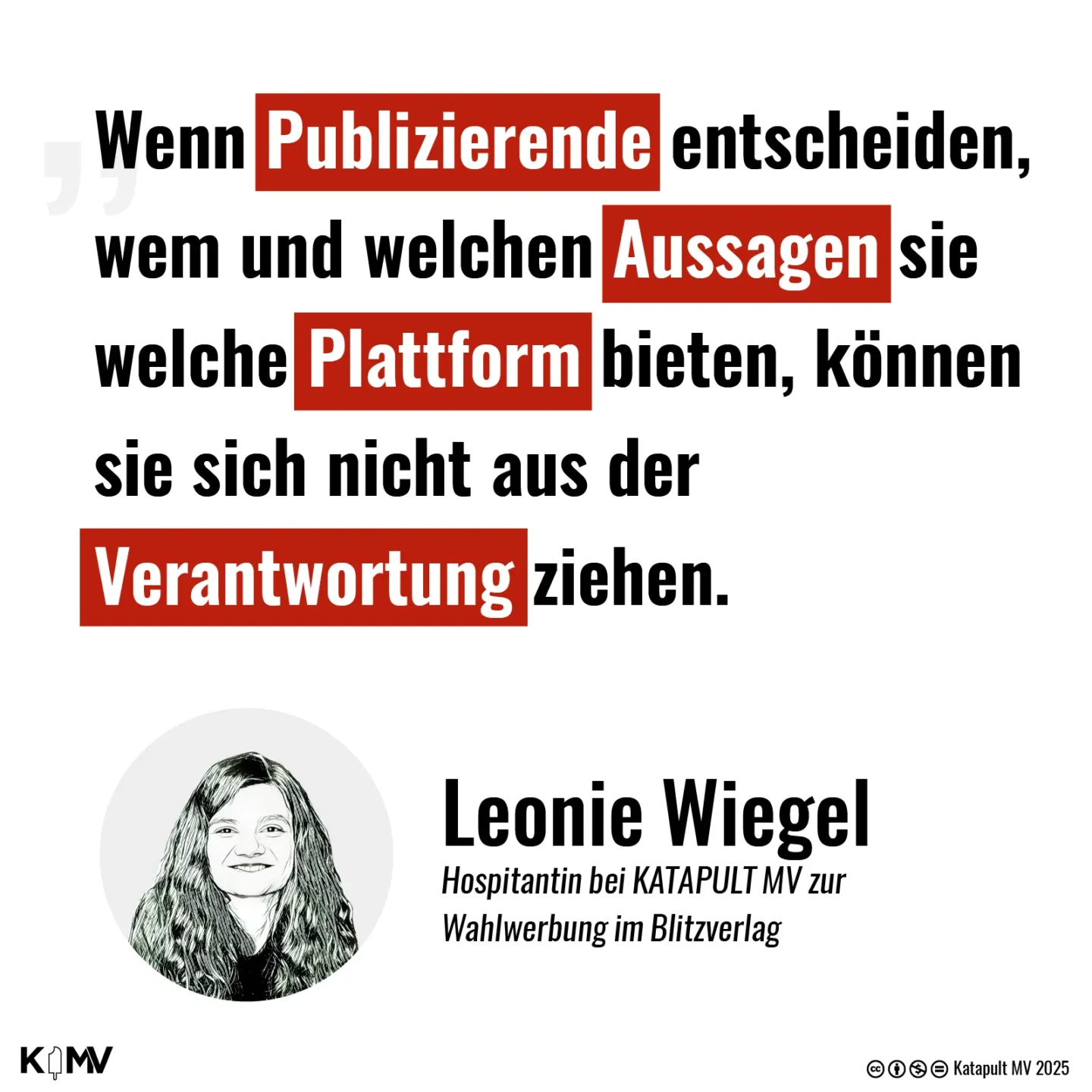 Kommentar Leonie Wiegel zu Wahlwerbung im Blitz