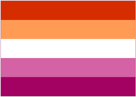 Lesbische Pride Flag