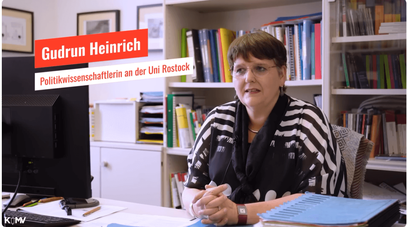 Gudrun Heinrich, Politikwissenschaftlerin der Uni Rostock, im Film "Damals wie heute – rechte Gewalt in MV"
