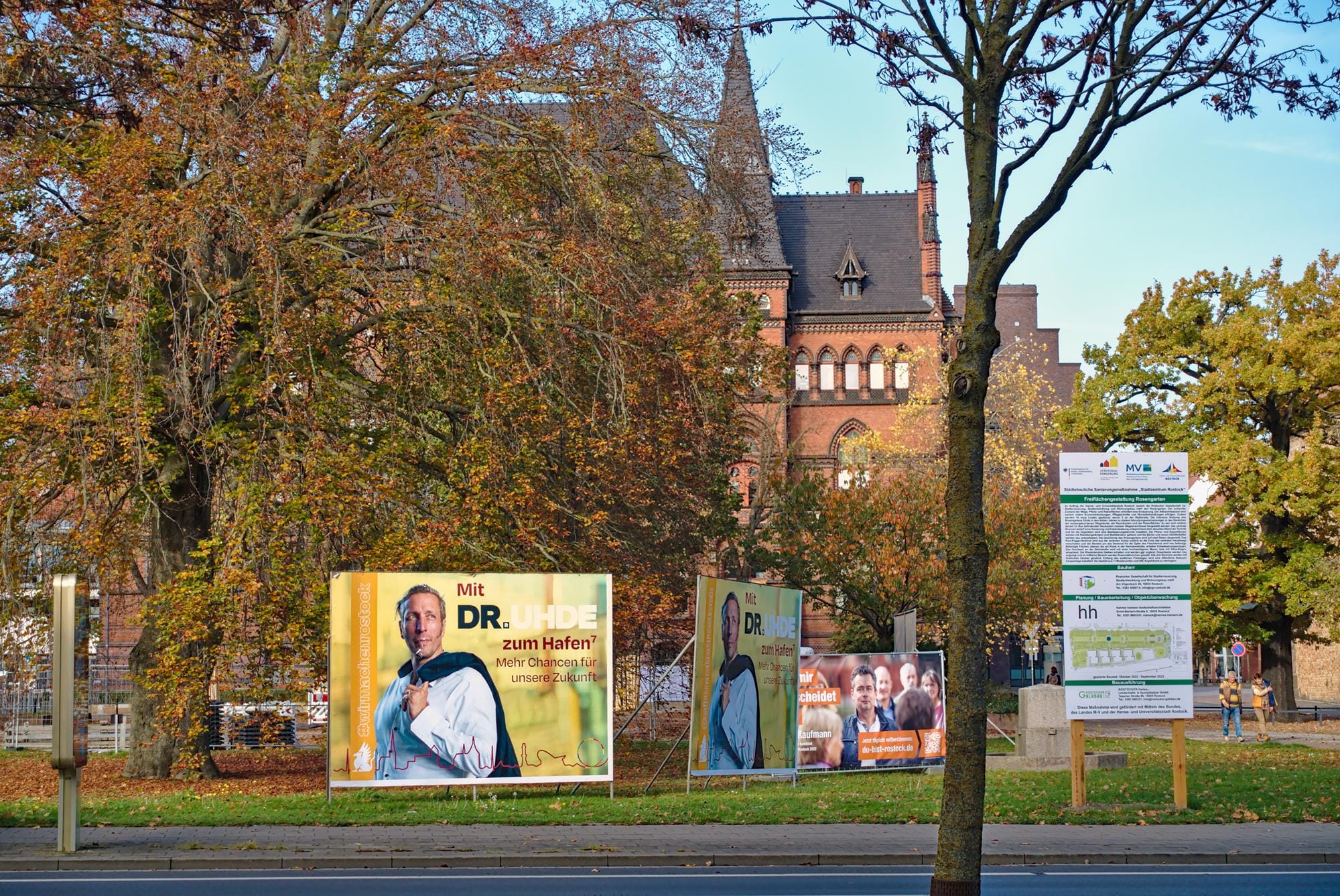 Wahlplakate in Rostock